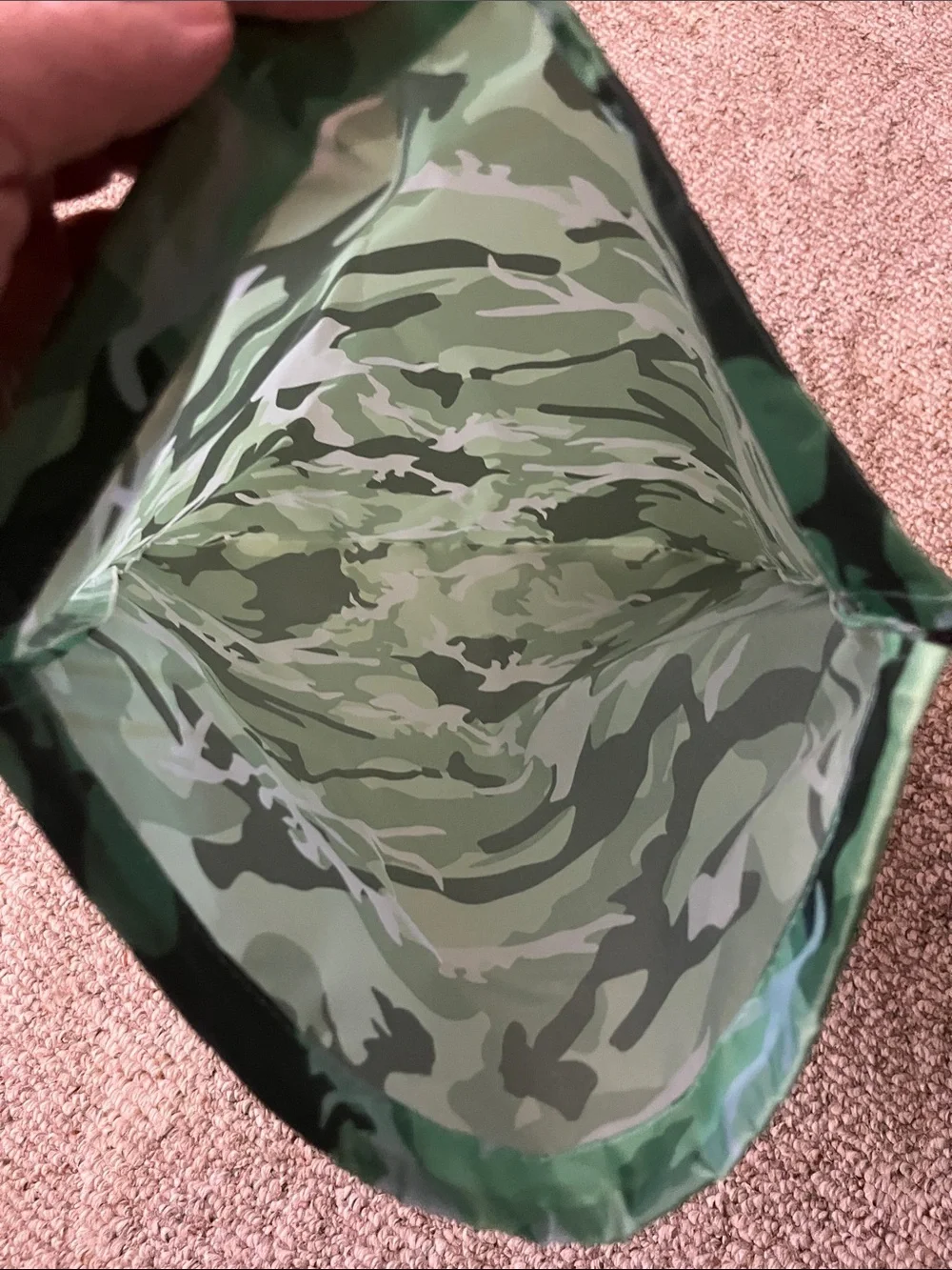 Camo Drawstring Backpack Lightweight Men’s Gym Bag